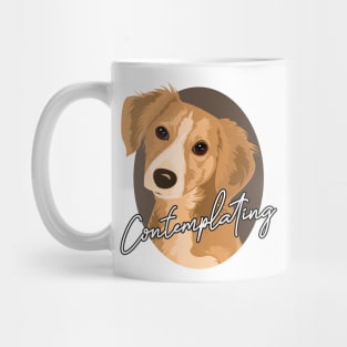 Contemplating Dog Mug